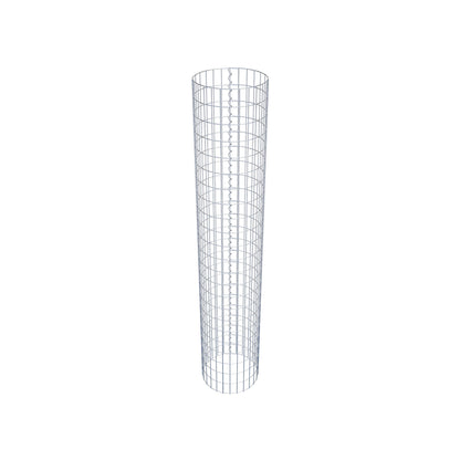 Gabion column around 42 cm diameter, 230 cm height, mesh size 5 cm x 10 cm
