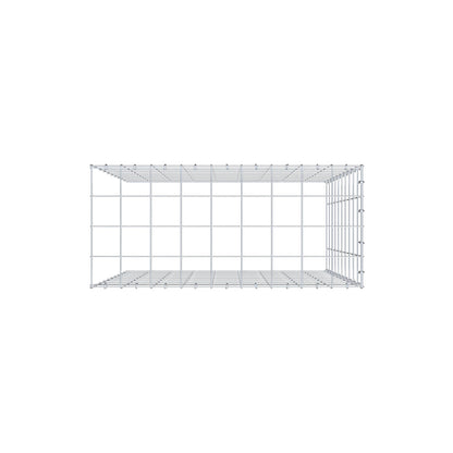 Add-on schanskorf type 4 100 cm x 90 cm x 40 cm (L x H x D), maaswijdte 10 cm x 10 cm, C-ring