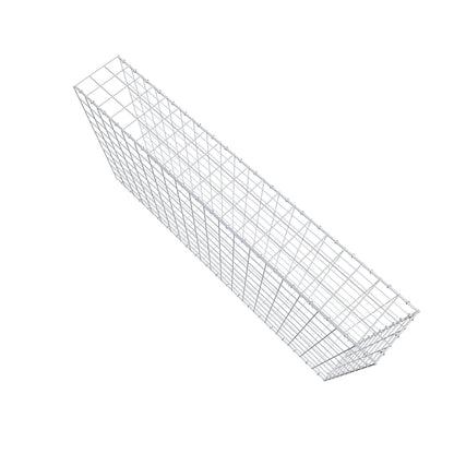 Fourche rapportée type 2 200 cm x 100 cm x 30 cm (L x H x P), maille 10 cm x 10 cm, anneau en C