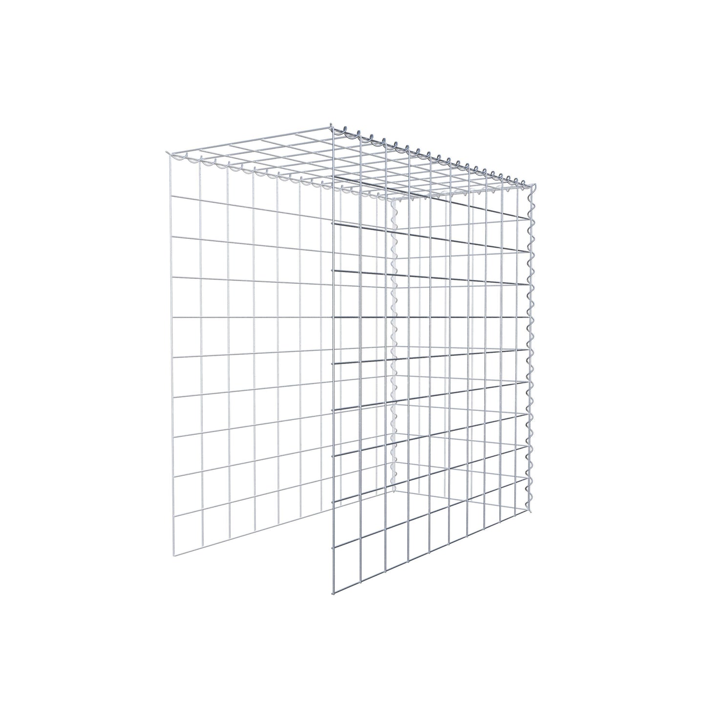 Anbaugabione Typ 4 100 cm x 100 cm x 50 cm (L x H x T), Maschenweite 10 cm x 10 cm, Spirale