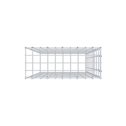 Anbaugabione Typ 4 100 cm x 50 cm x 20 cm (L x H x T), Maschenweite 5 cm x 10 cm, C-Ring