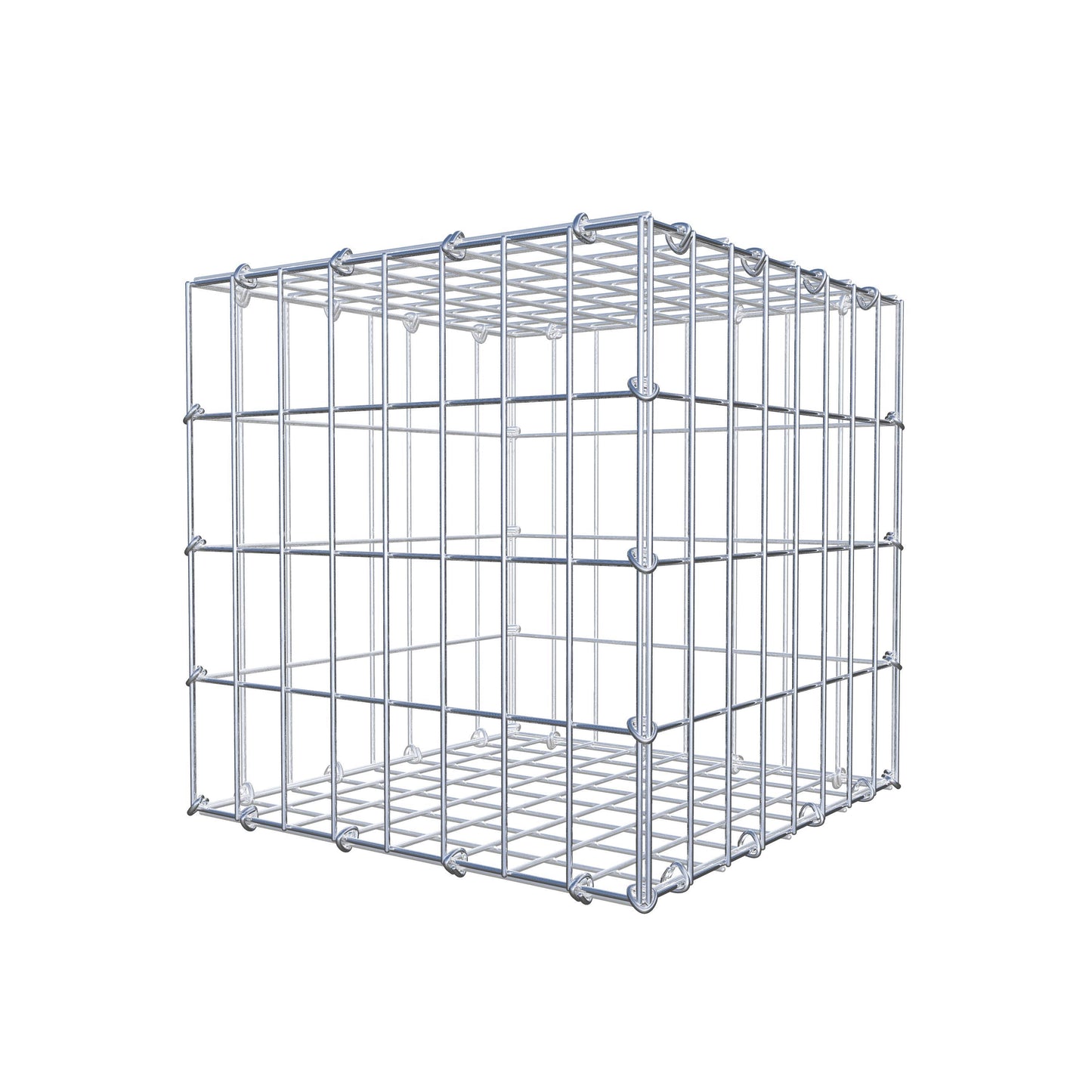 Gabbione 40 cm x 40 cm x 40 cm (L x H x P), maglia 5 cm x 10 cm, anello a C