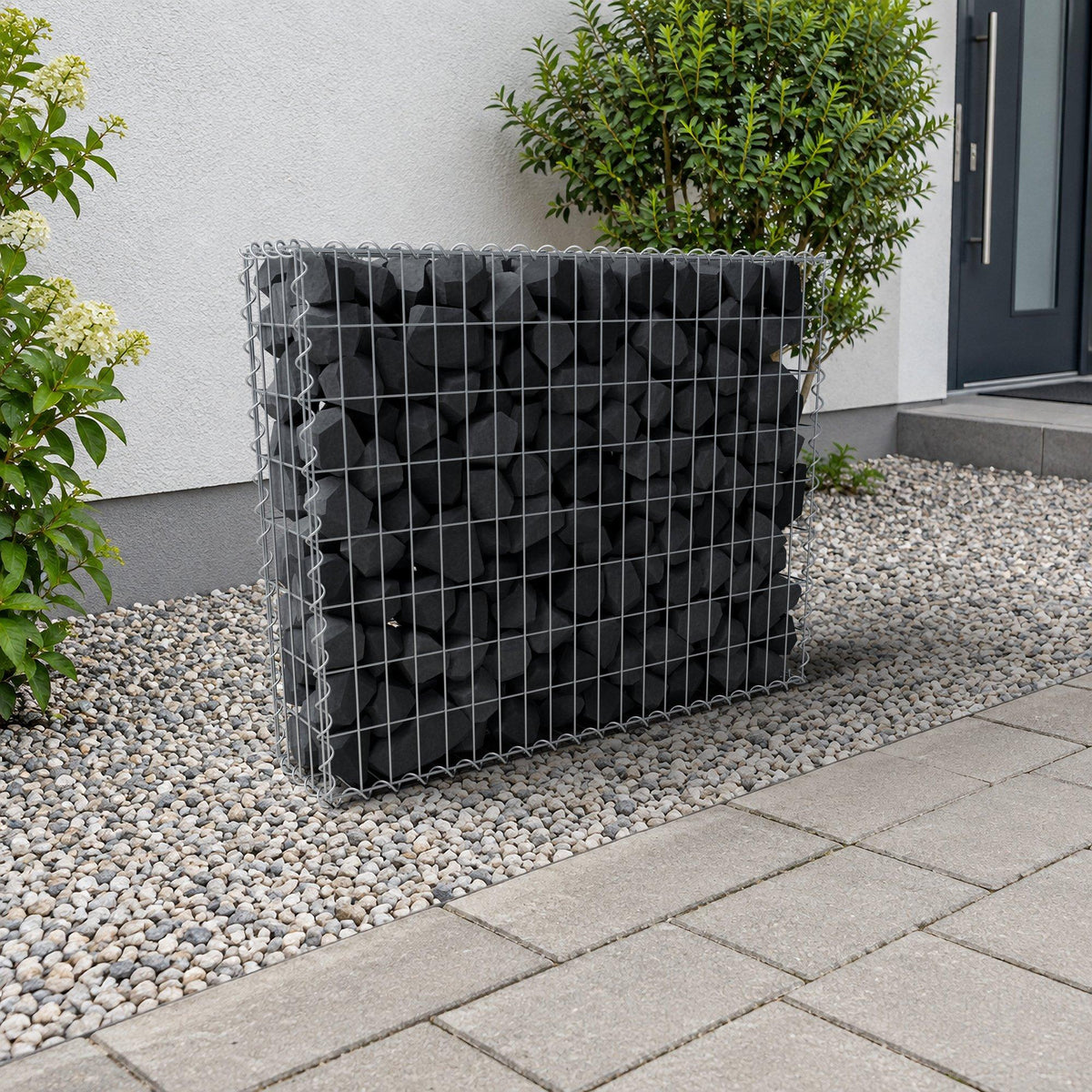 Gabbione 100 cm x 80 cm x 20 cm (L x H x P), maglia 5 cm x 10 cm, spirale