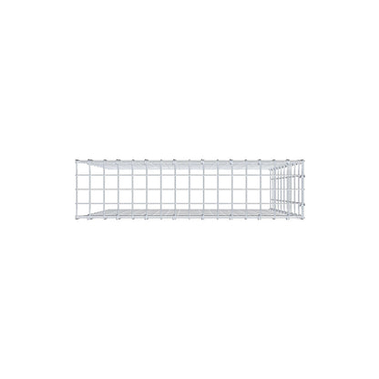 Type 4 oplegkorf 100 cm x 80 cm x 20 cm (L x H x D), maaswijdte 5 cm x 10 cm, C-ring