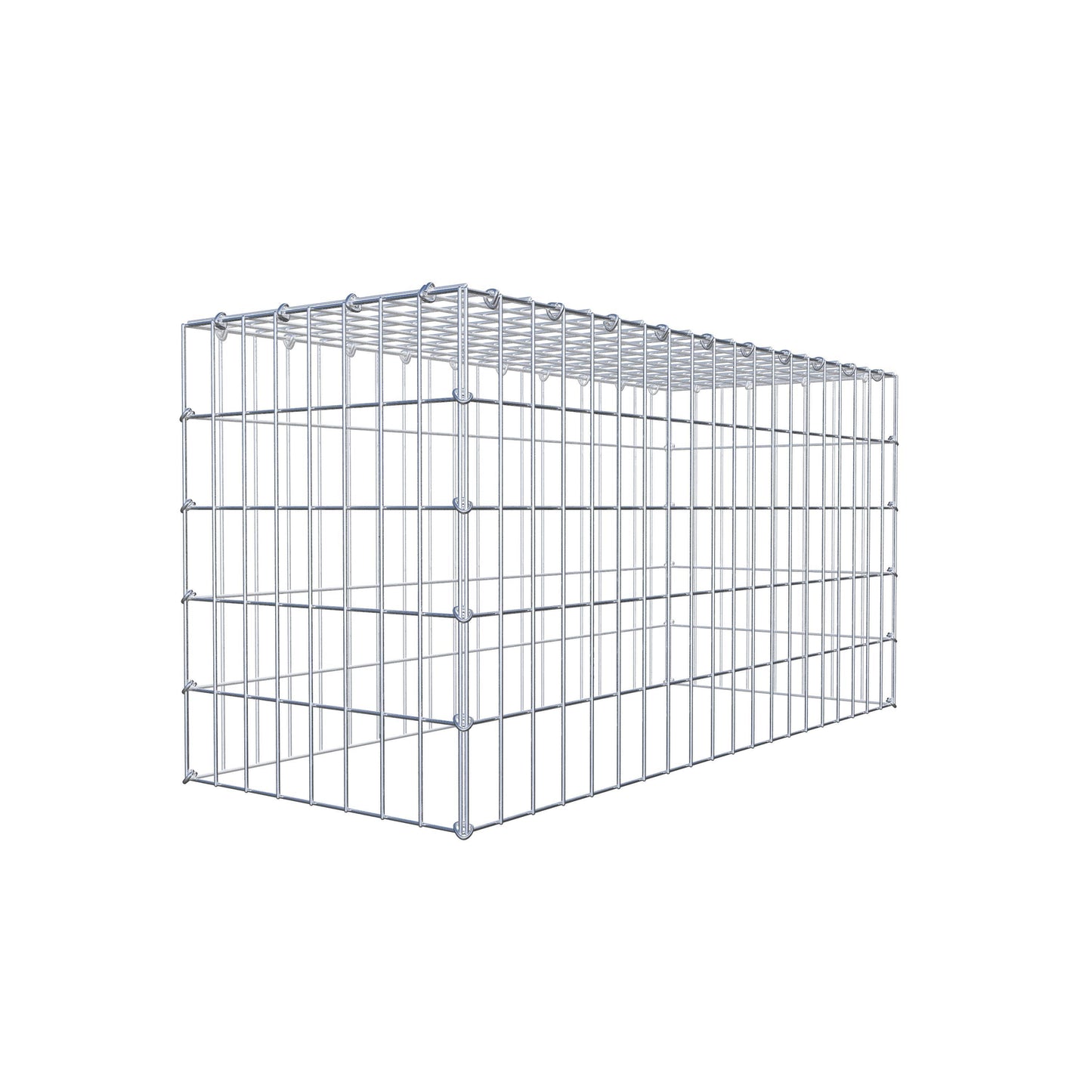 Anbaugabione Typ 3 100 cm x 50 cm x 40 cm (L x H x T), Maschenweite 5 cm x 10 cm, C-Ring