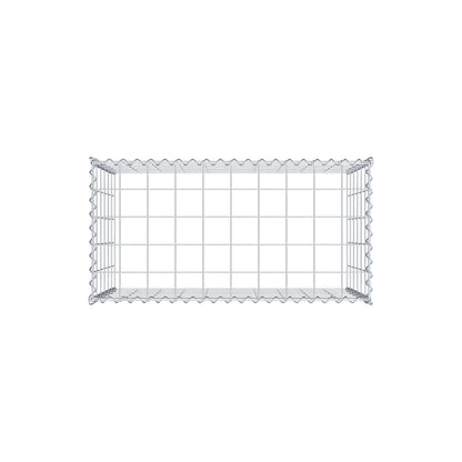 Opbouw schanskorf type 3 100 cm x 60 cm x 50 cm (L x H x D), maaswijdte 10 cm x 10 cm, spiraal