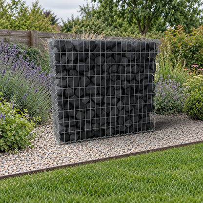 Gabbione 100 cm x 90 cm x 30 cm (L x H x P), maglia 5 cm x 10 cm, spirale