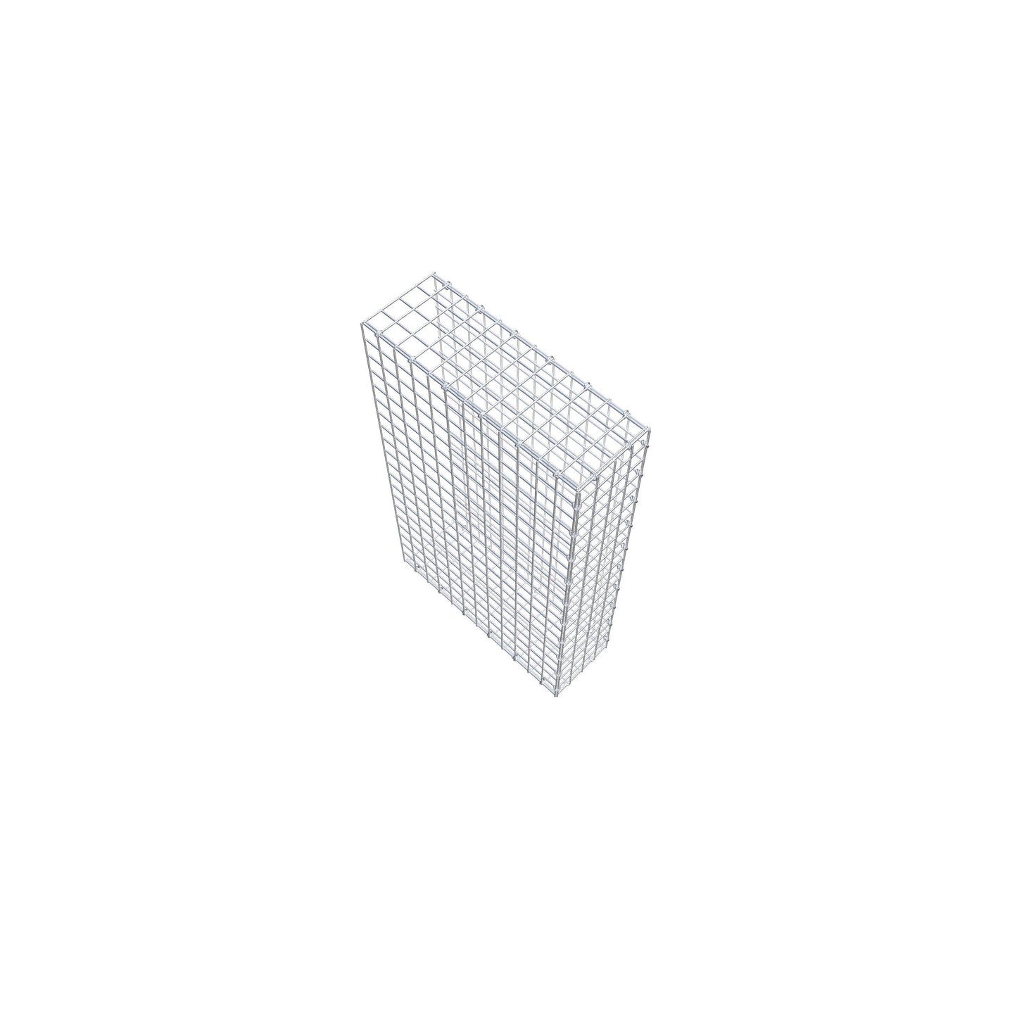 Gavión adicional tipo 2 100 cm x 60 cm x 20 cm (L x A x P), malla 5 cm x 5 cm, anillo en C