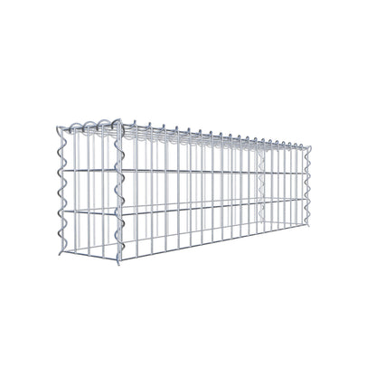 Anbaugabione Typ 3 100 cm x 30 cm x 20 cm (L x H x T), Maschenweite 5 cm x 10 cm, Spirale