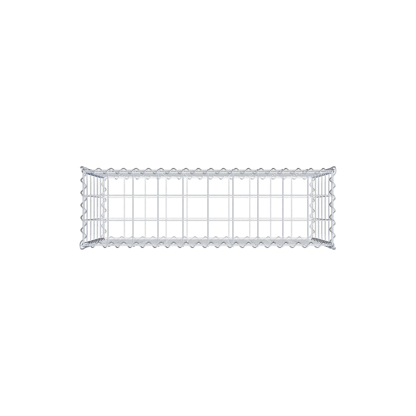 Schanskorf 100 cm x 60 cm x 30 cm (L x H x D), maaswijdte 10 cm x 10 cm, spiraal