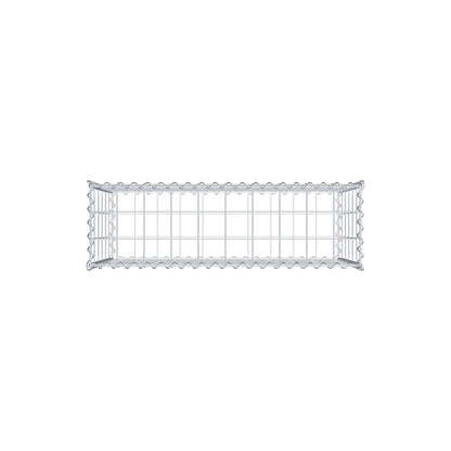 Schanskorf 100 cm x 60 cm x 30 cm (L x H x D), maaswijdte 10 cm x 10 cm, spiraal