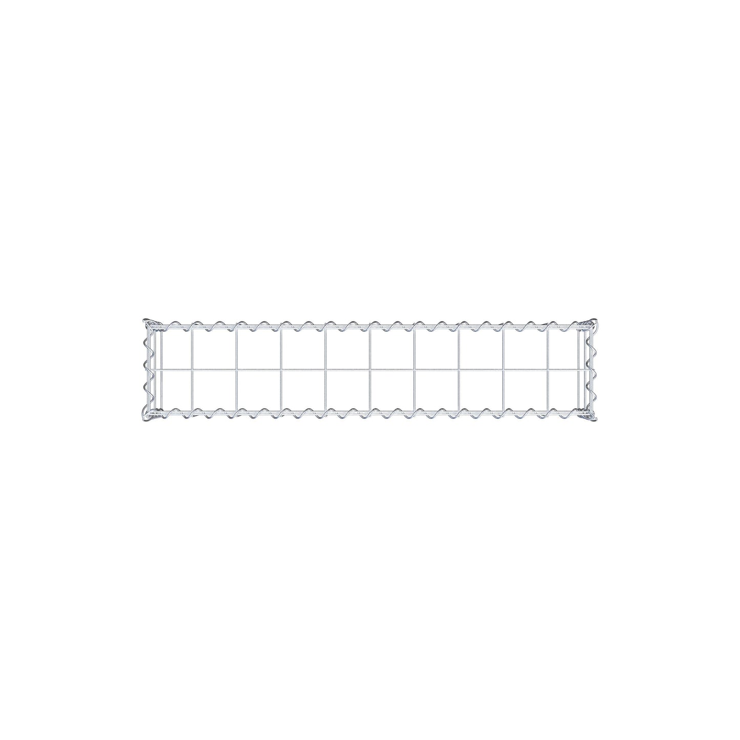 Anbaugabione Typ 3 100 cm x 20 cm x 20 cm (L x H x T), Maschenweite 10 cm x 10 cm, Spirale