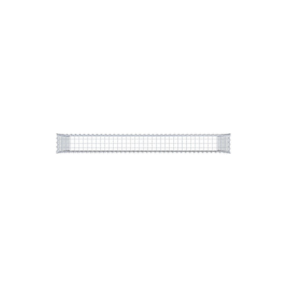 Gabion rapporté type 3 200 cm x 100 cm x 20 cm (L x H x P), mailles 5 cm x 5 cm, spirale