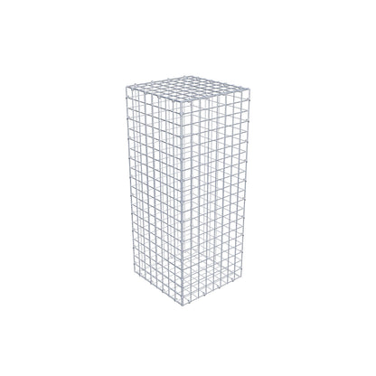 Gavión 100 cm x 40 cm x 40 cm (L x A x P), luz de malla 5 cm x 5 cm, anillo en C