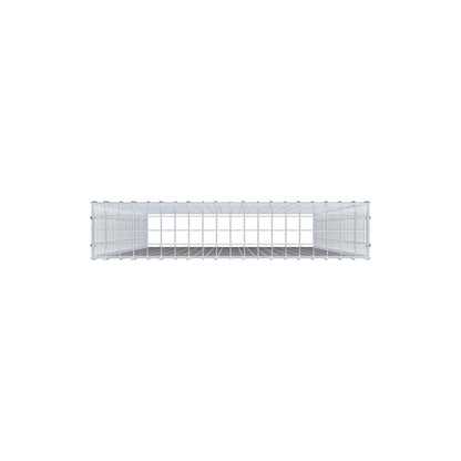 Fourche rapportée type 3 200 cm x 100 cm x 20 cm (L x H x P), mailles 5 cm x 5 cm, anneau C