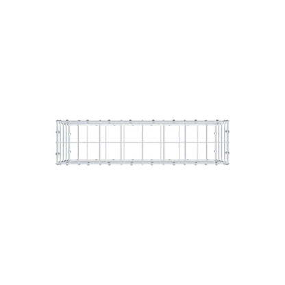 Gabion 80 cm x 40 cm x 20 cm (L x H x P), mailles 10 x 10 cm, anneau en spirale