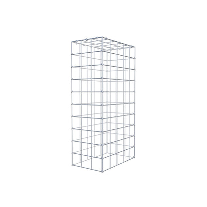 Monteret gabion type 3 100 cm x 50 cm x 30 cm (L x H x D), maskestørrelse 10 cm x 10 cm, C-ring