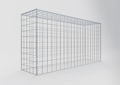 Opvokset gabion type 3 200 cm x 100 cm x 50 cm (L x H x D), maskestørrelse 10 cm x 10 cm, spiral