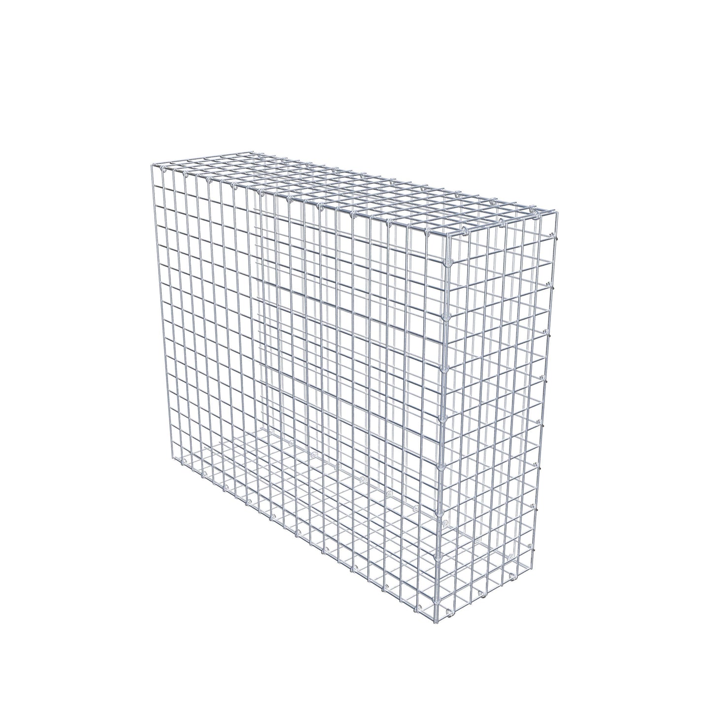 Gavión complementario de tipo 2 100 cm x 80 cm x 30 cm (largo x alto x fondo), malla 5 cm x 5 cm, anillo en C