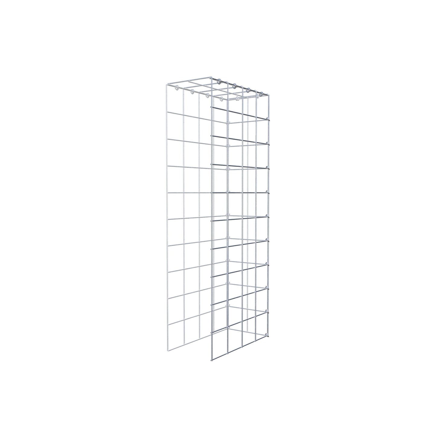 Fourche rapportée type 4 100 cm x 40 cm x 20 cm (L x H x P), mailles 10 cm x 10 cm, anneau C