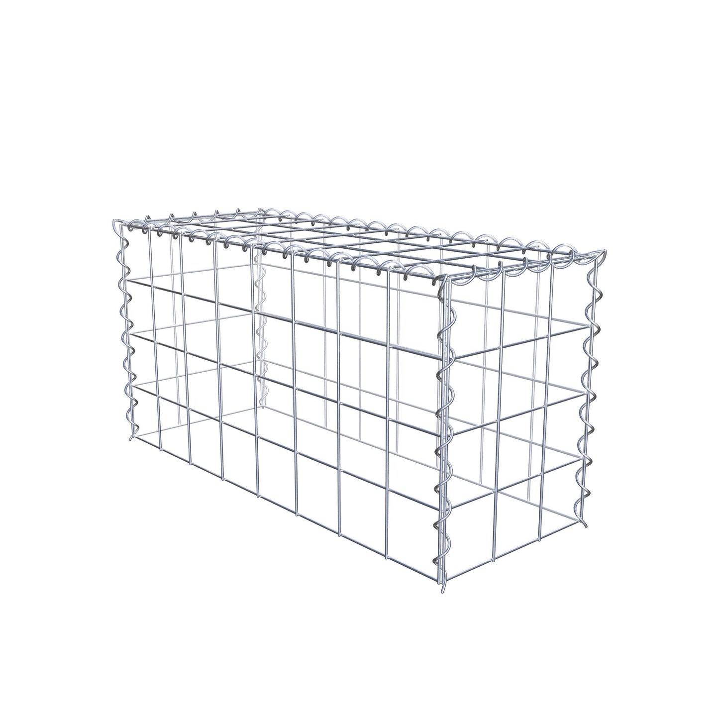 Gavión adicional tipo 3 80 cm x 40 cm x 30 cm (L x A x P), malla 10 cm x 10 cm, en espiral
