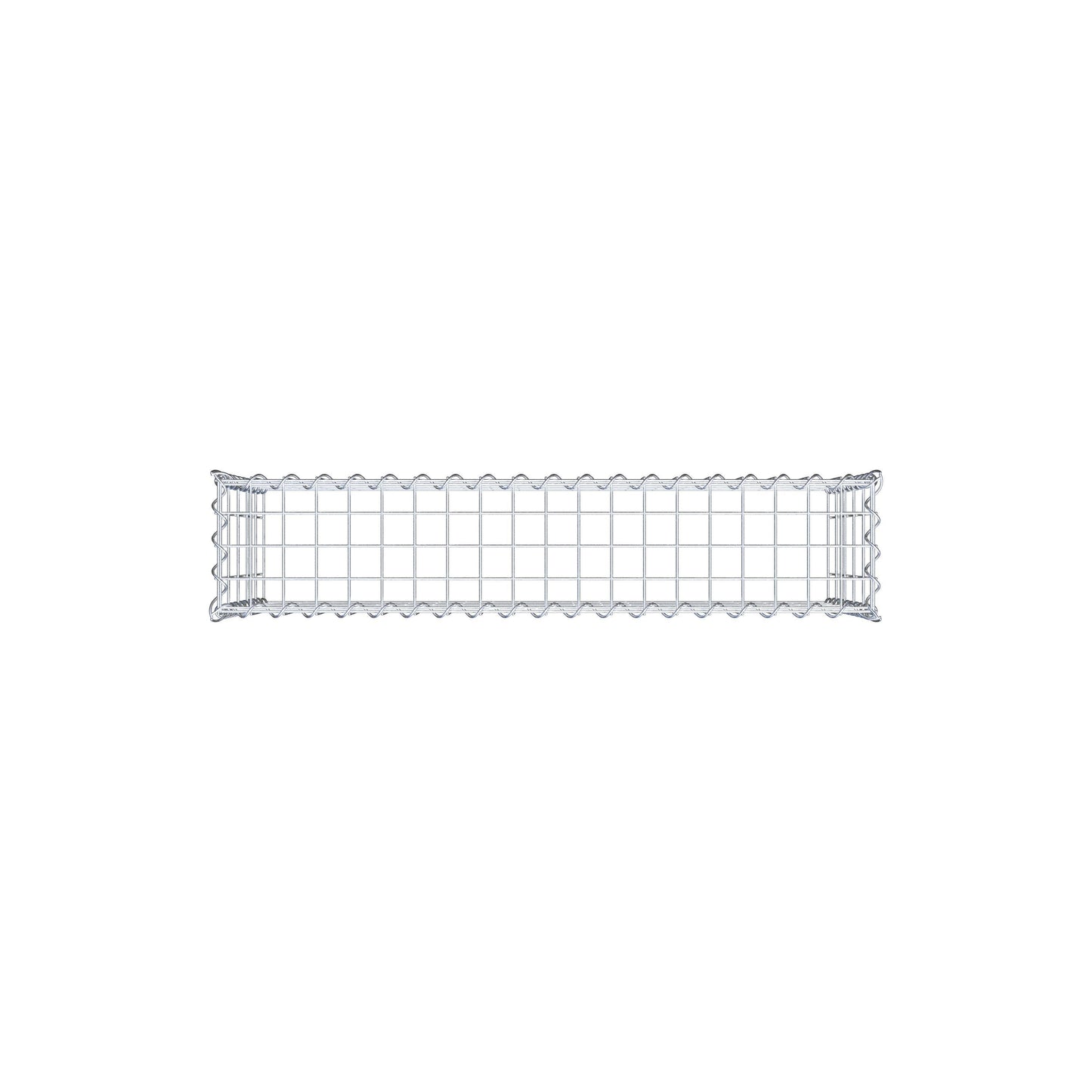 Opvokset gabion type 3 100 cm x 50 cm x 20 cm (L x H x D), maskestørrelse 5 cm x 10 cm, spiral