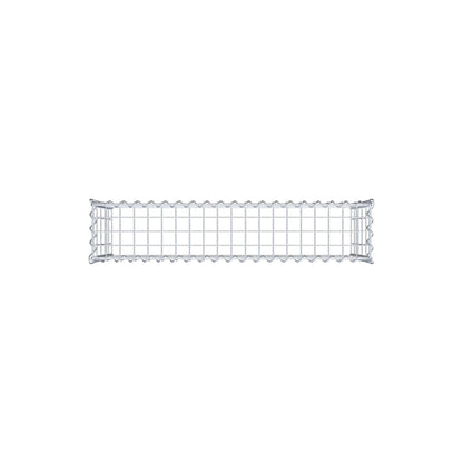 Opvokset gabion type 3 100 cm x 50 cm x 20 cm (L x H x D), maskestørrelse 5 cm x 10 cm, spiral