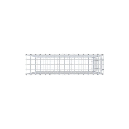 Monteret gabion type 2 100 cm x 80 cm x 20 cm, maskestørrelse 5 cm x 10 cm, C-ring