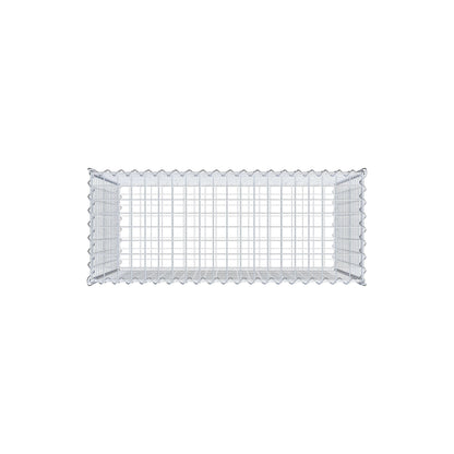 Gabion 100 cm x 80 cm x 40 cm (L x H x D), mesh size 5 cm x 5 cm, spiral
