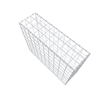 Gabion 100 cm x 80 cm x 30 cm (L x H x D), maskstorlek 10 x 10 cm, spiralring