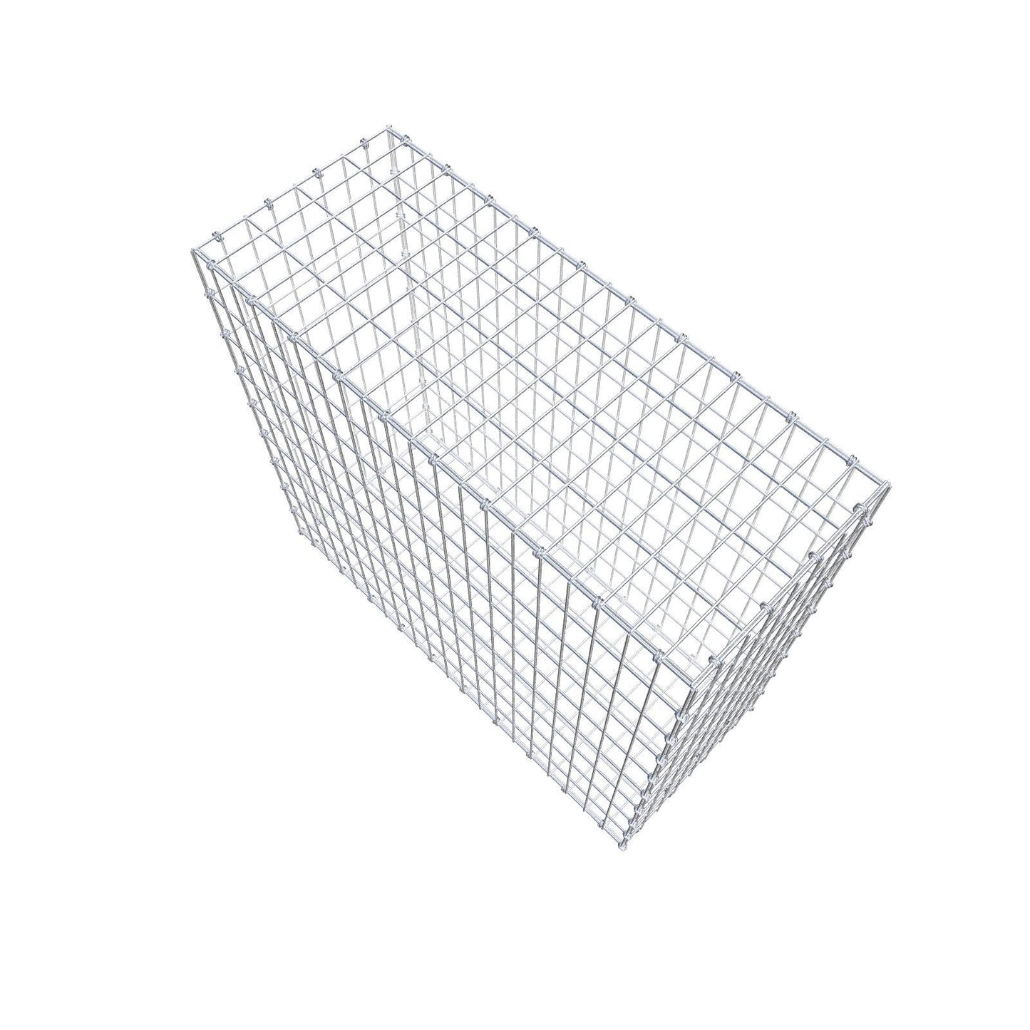 Gabione 100 cm x 90 cm x 40 cm (L x H x T), Maschenweite 5 x 10 cm, Spiralring