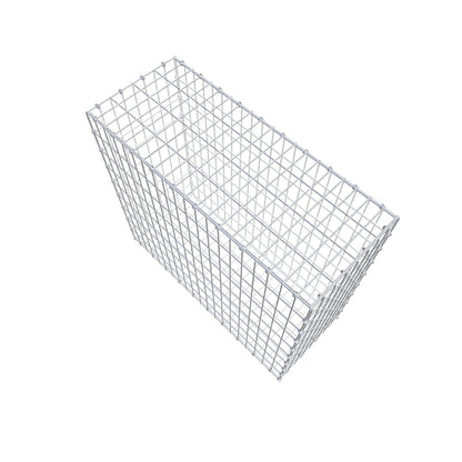 Gabione 100 cm x 90 cm x 40 cm (L x H x T), Maschenweite 5 x 10 cm, Spiralring