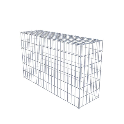 Anbaugabione Typ 3 100 cm x 60 cm x 30 cm (L x H x T), Maschenweite 5 cm x 10 cm, C-Ring