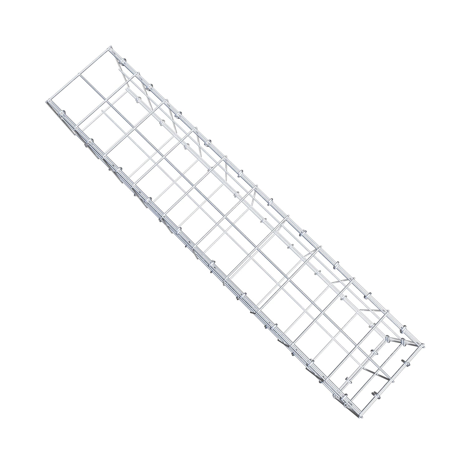 Gavión acoplable tipo 2 100 cm x 20 cm x 20 cm (L x A x P), malla 10 cm x 10 cm, anillo en C