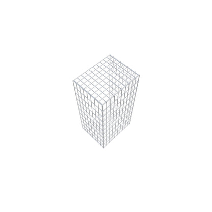 Anbaugabione Typ 2 100 cm x 40 cm x 50 cm, Maschenweite 5 cm x 10 cm, C-Ring