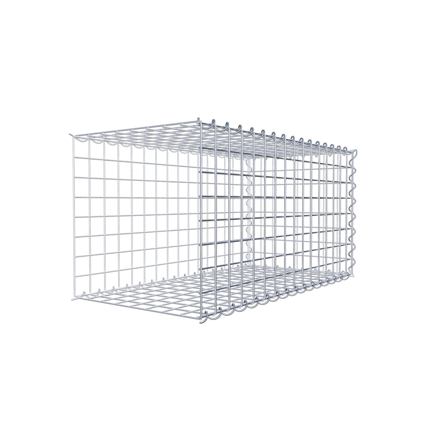 Add-on schanskorf type 2 80 cm x 40 cm x 40 cm (L x H x D), maaswijdte 5 cm x 5 cm, spiraalvormig