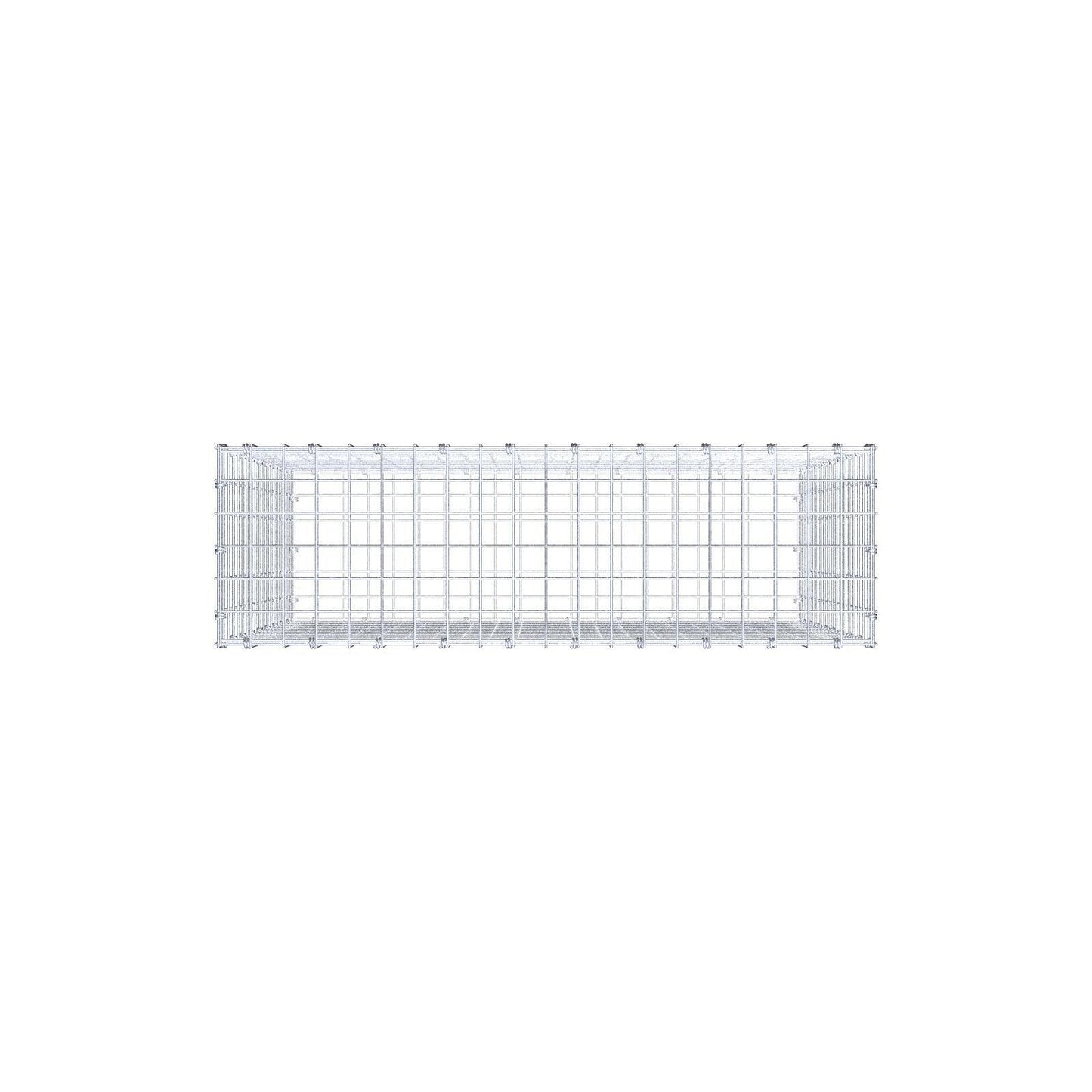 Schanskorf 100 cm x 90 cm x 30 cm (L x H x D), maaswijdte 5 x 5 cm, spiraalring
