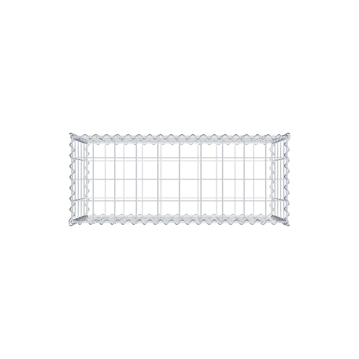 Gabion 100 cm x 50 cm x 40 cm (L x H x D), maskestørrelse 10 cm x 10 cm, spiral
