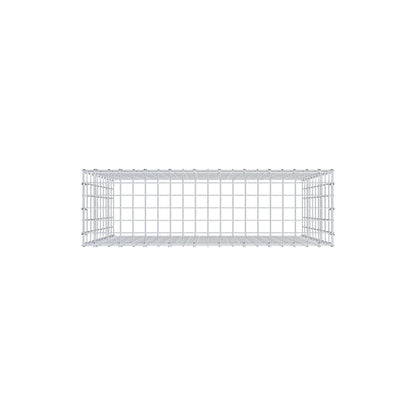 Monteret gabion type 3 100 cm x 100 cm x 30 cm (L x H x D), maskestørrelse 5 cm x 10 cm, C-ring