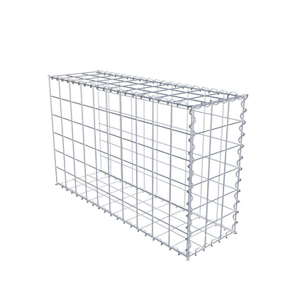 Gabion rapporté type 2 100 cm x 60 cm x 30 cm (L x H x P), mailles 10 cm x 10 cm, spirale