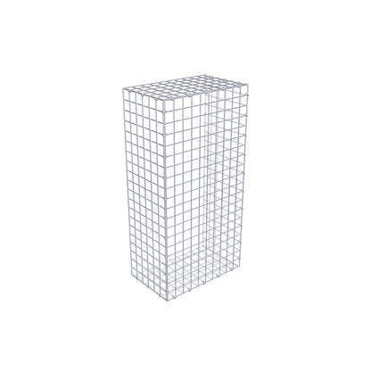 Mounted gabion type 2 100 cm x 30 cm x 50 cm (L x H x D), mesh size 5 cm x 5 cm, C-ring
