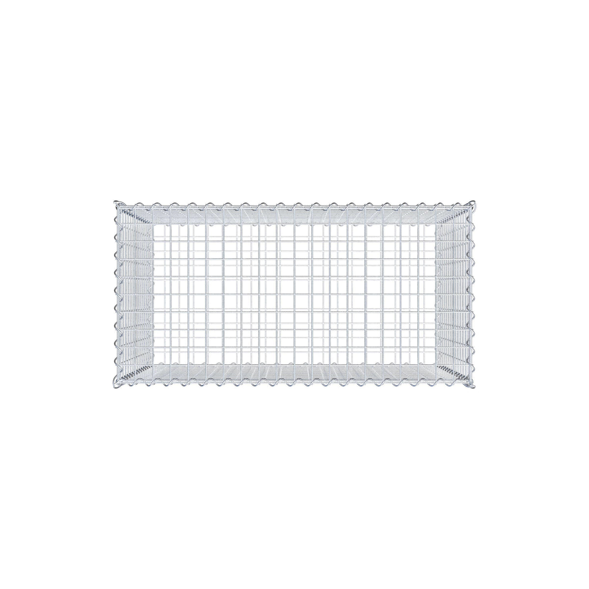 Gavión 100 cm x 70 cm x 50 cm (L x A x P), luz de malla 5 cm x 5 cm, en espiral