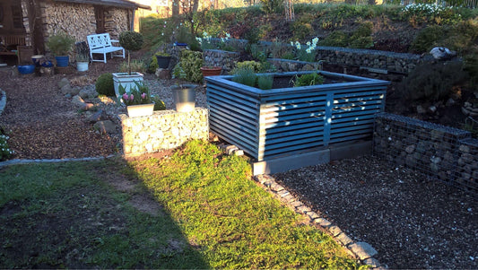 2er Set Gabionen 100 cm x 50 cm x 20 cm (L x H x T), Maschenweite 5 x 5 cm, Spirale