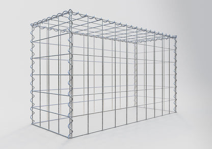 Grown-on gabion type 3 100 cm x 60 cm x 40 cm (L x H x D), mesh size 10 cm x 10 cm, spiral