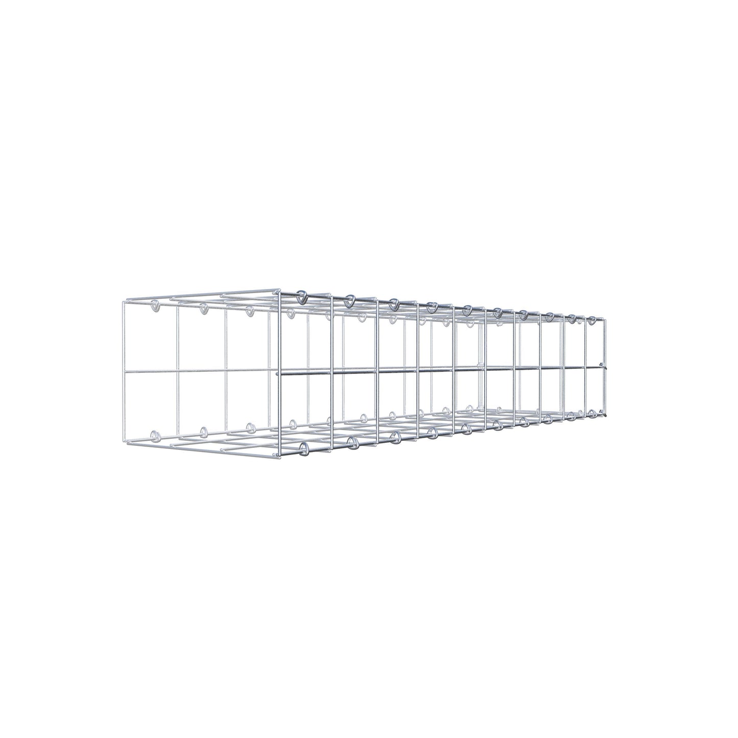 Anbaugabione Typ 2 100 cm x 20 cm x 30 cm (L x H x T), Maschenweite 10 cm x 10 cm, C-Ring
