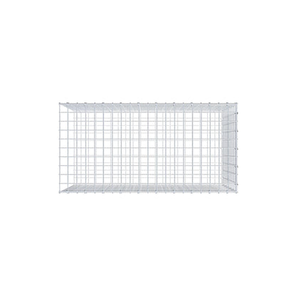 Bevestigbare schanskorf type 2 100 cm x 60 cm x 50 cm (L x H x D), maaswijdte 5 cm x 5 cm, C-ring