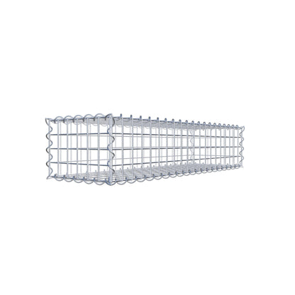 Gabbione 100 cm x 20 cm x 30 cm (L x H x P), maglia 5 cm x 5 cm, spirale