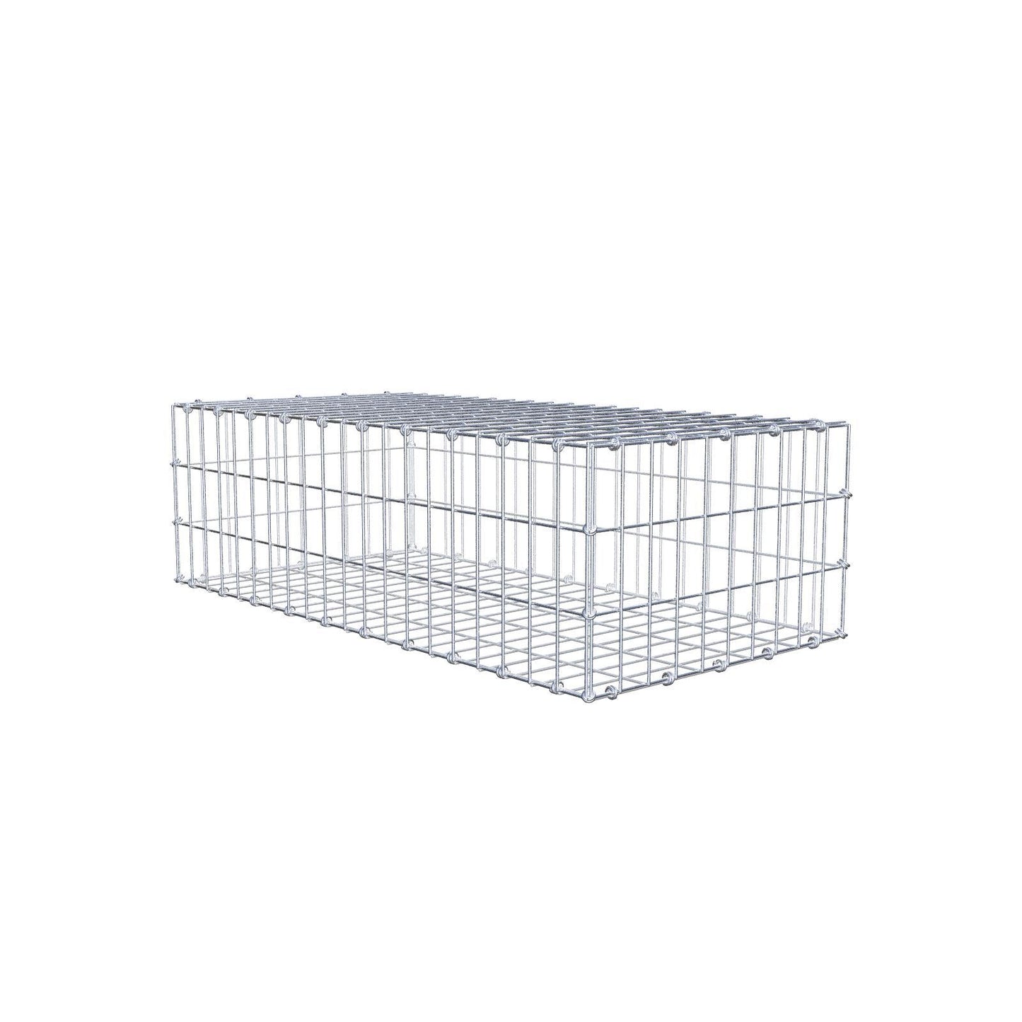 Gabion 100 cm x 30 cm x 50 cm (L x H x D), mesh size 5 x 10 cm, spiral ring