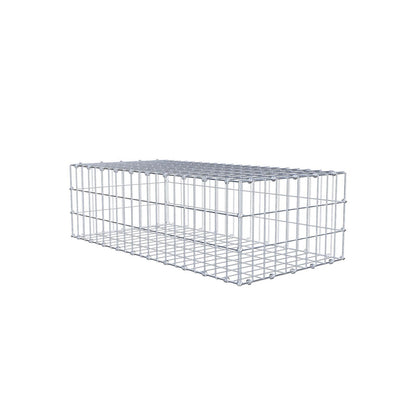 Gabion 100 cm x 30 cm x 50 cm (L x H x D), mesh size 5 x 10 cm, spiral ring