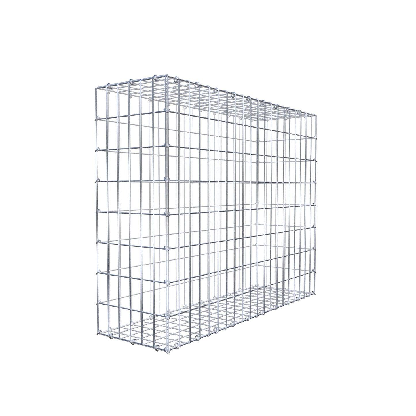 Gavión 100 cm x 80 cm x 30 cm (L x A x P), luz de malla 5 cm x 10 cm, anillo en C